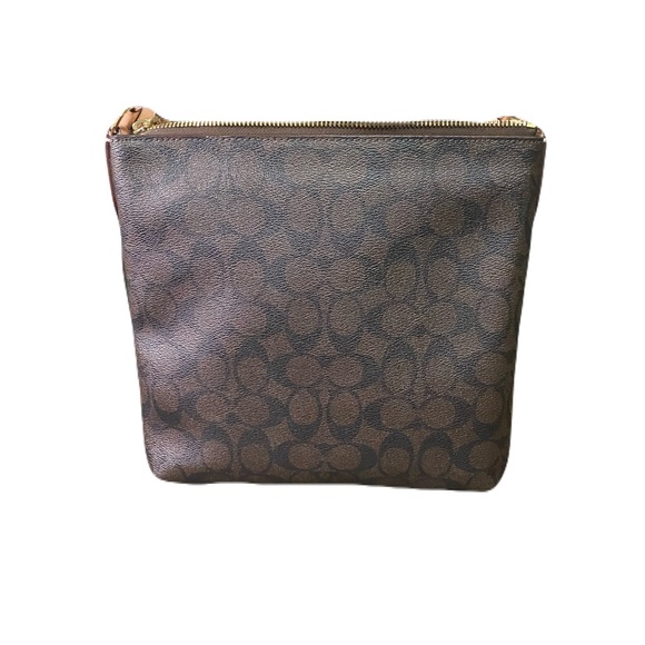Coach Signature Canvas/ Leather Crossbody Bag - Picture 2 of 6